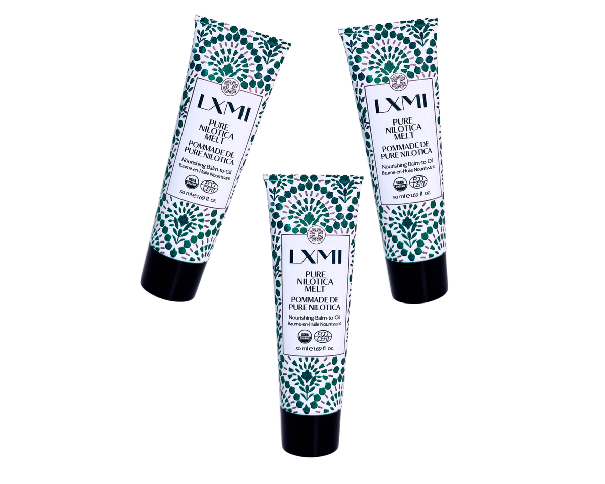Inexpensive skincare for mature skin with LXIM Pure Nilotica Melt 3-pack