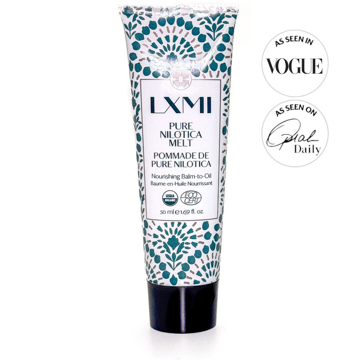 LXMI Pure Nilotica Melt for petroleum-free slugging and deeply moisturized skin