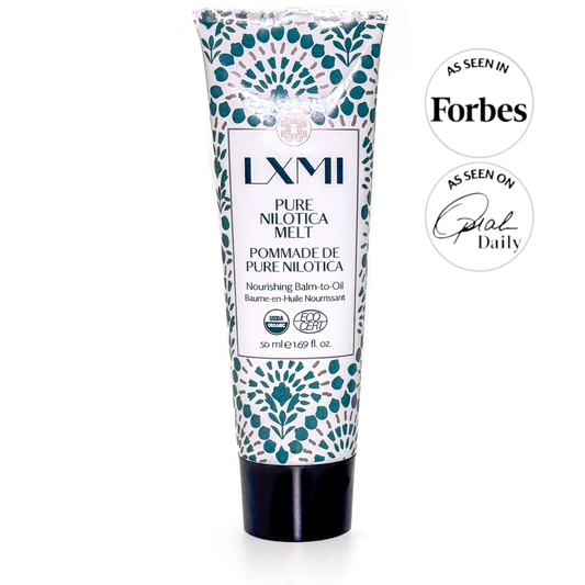 LXMI Pure Nilotica Melt for petroleum-free slugging and deeply moisturized skin