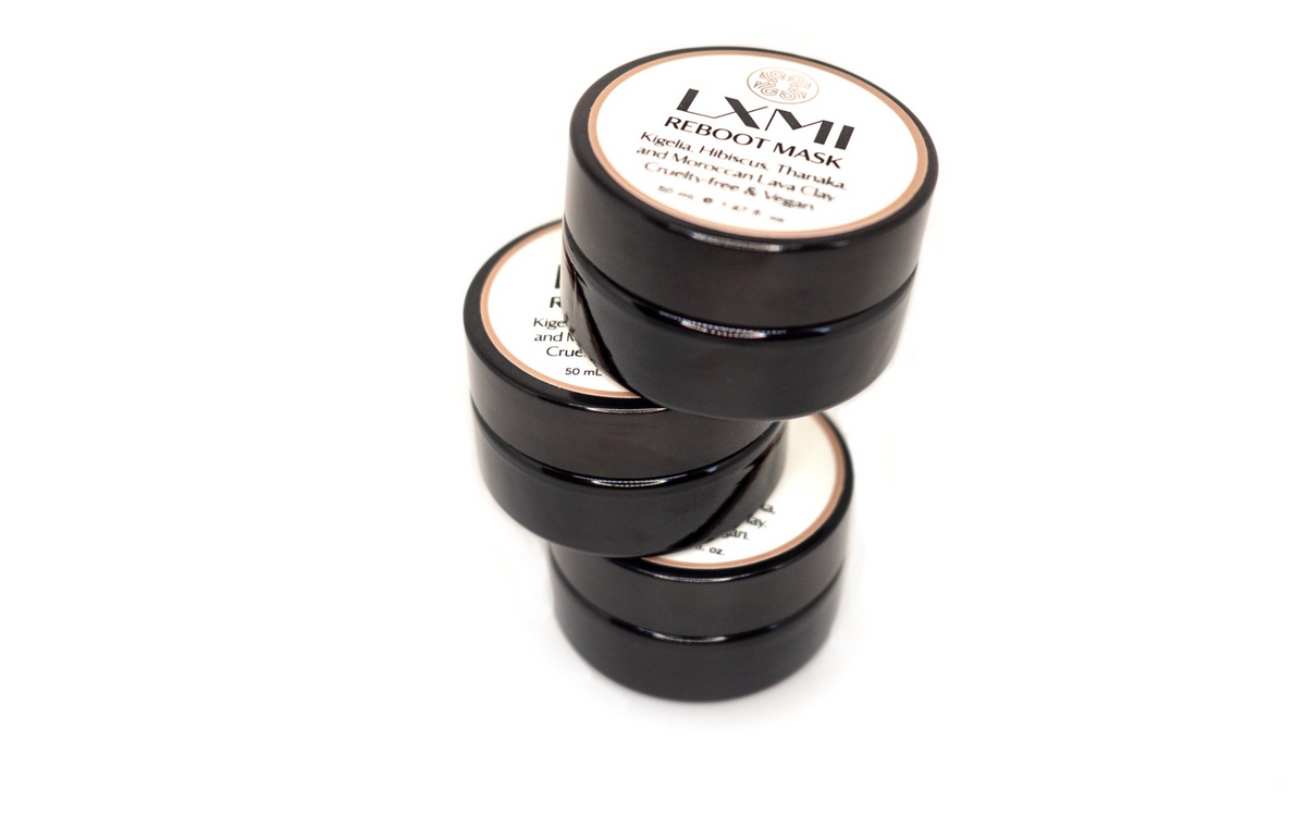 Mindful packaging that has the environment in mind for reduced waste - try LXMI Reboot Face Mask for sensitive skin